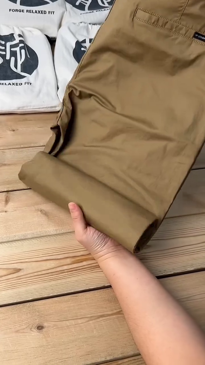 Men's Slim Fit Formal Dress Pants, Khaki Business Trousers, Classic Flat Front, Professional Wear