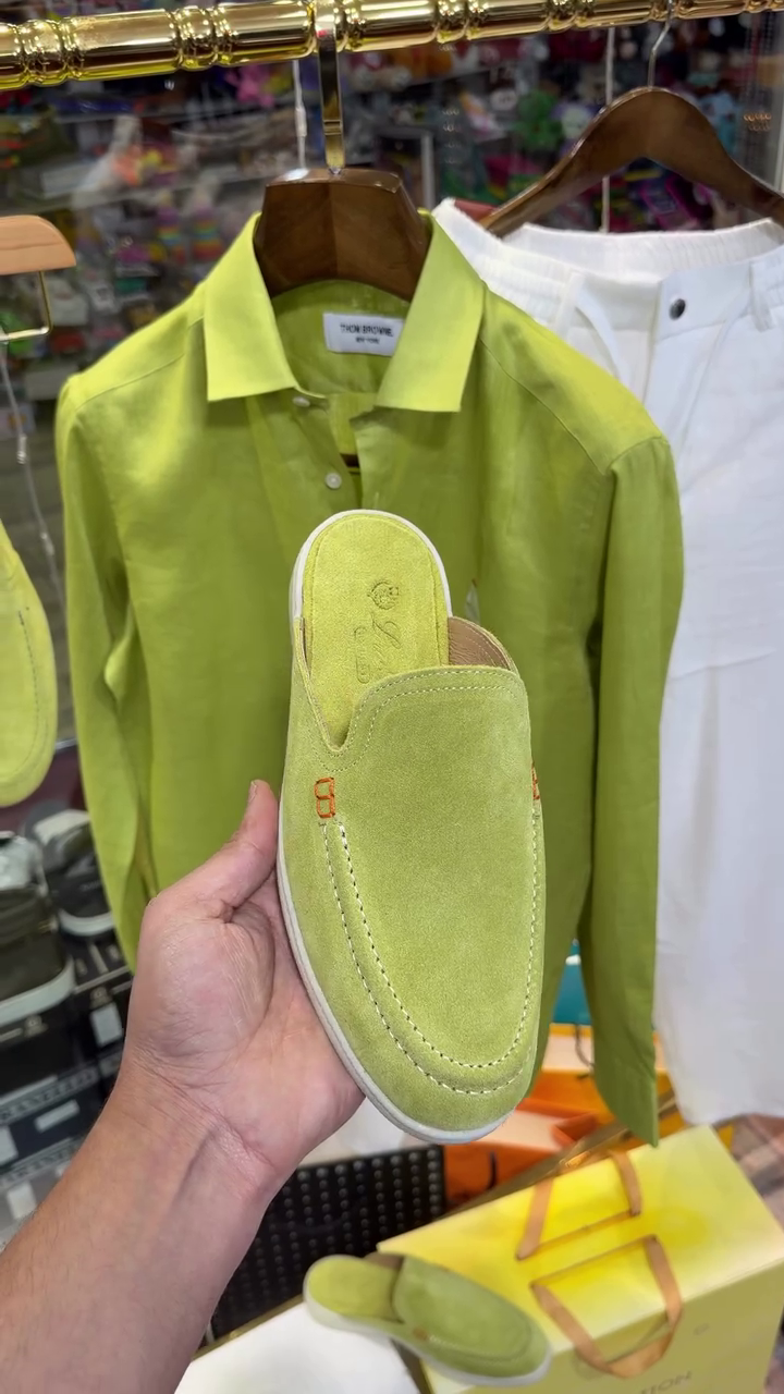 Men Light Green Solid Shirt - Image 7