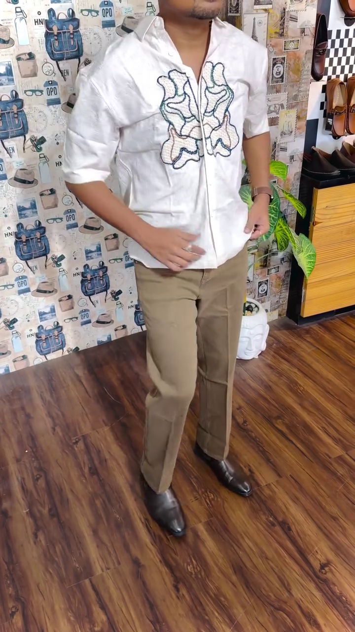 Pure Cotton Printed Casual Shirt - Image 4
