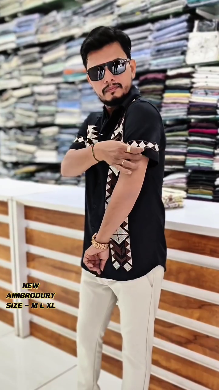 Smart Placement Printed Oversized Cotton Casual Shirt - Image 11