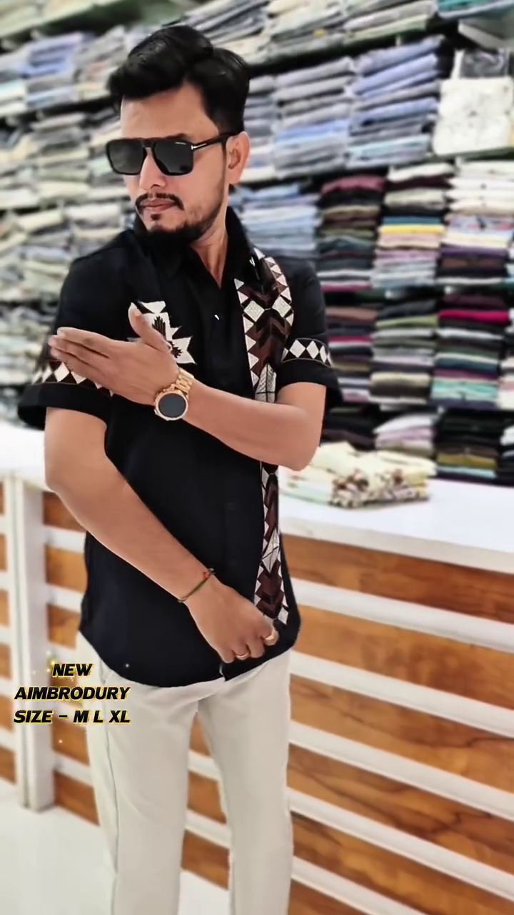 Smart Placement Printed Oversized Cotton Casual Shirt - Image 10