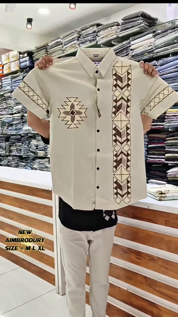Smart Placement Printed Oversized Cotton Casual Shirt - Image 8