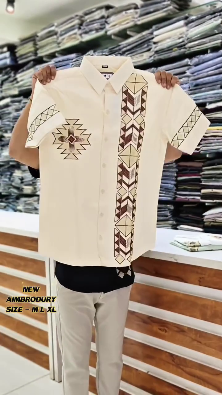 Smart Placement Printed Oversized Cotton Casual Shirt - Image 7