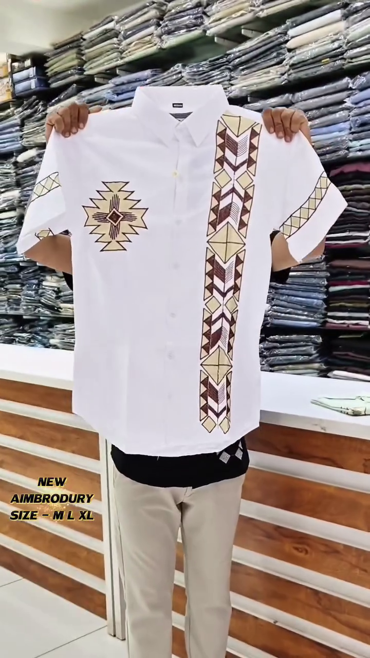 Smart Placement Printed Oversized Cotton Casual Shirt - Image 6