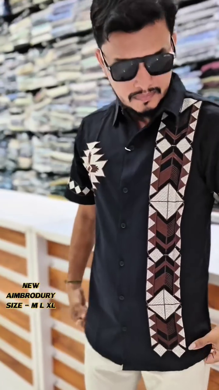 Smart Placement Printed Oversized Cotton Casual Shirt - Image 4