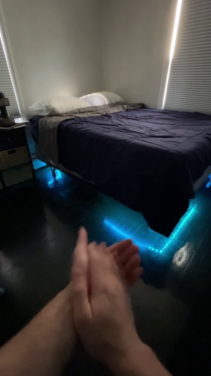 Floating Bed Frame Queen Size with LED Lights, Metal Platform Queen Bed with Heavy Duty Steel Slats, No Box Spring Needed, Noise-Free, Easy to Assemble, Black - Image 3