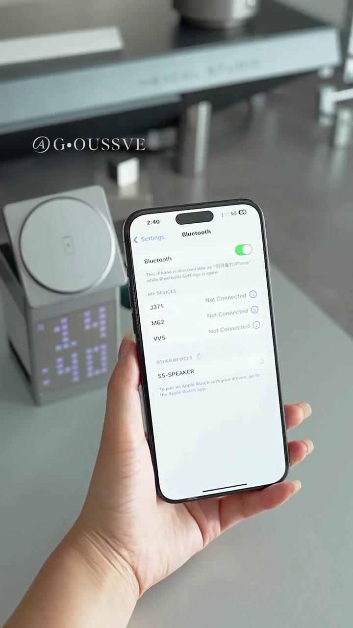 NEXIFI 6 in 1 Multi-Function Wireless Charger For Cellular Phones, Other USB-C Devices with Bluetooth Speaker | Alarm Clock | Pixel Display | Ideal for Home, Bedroom, Office, Gifts | CE Certified - Image 5