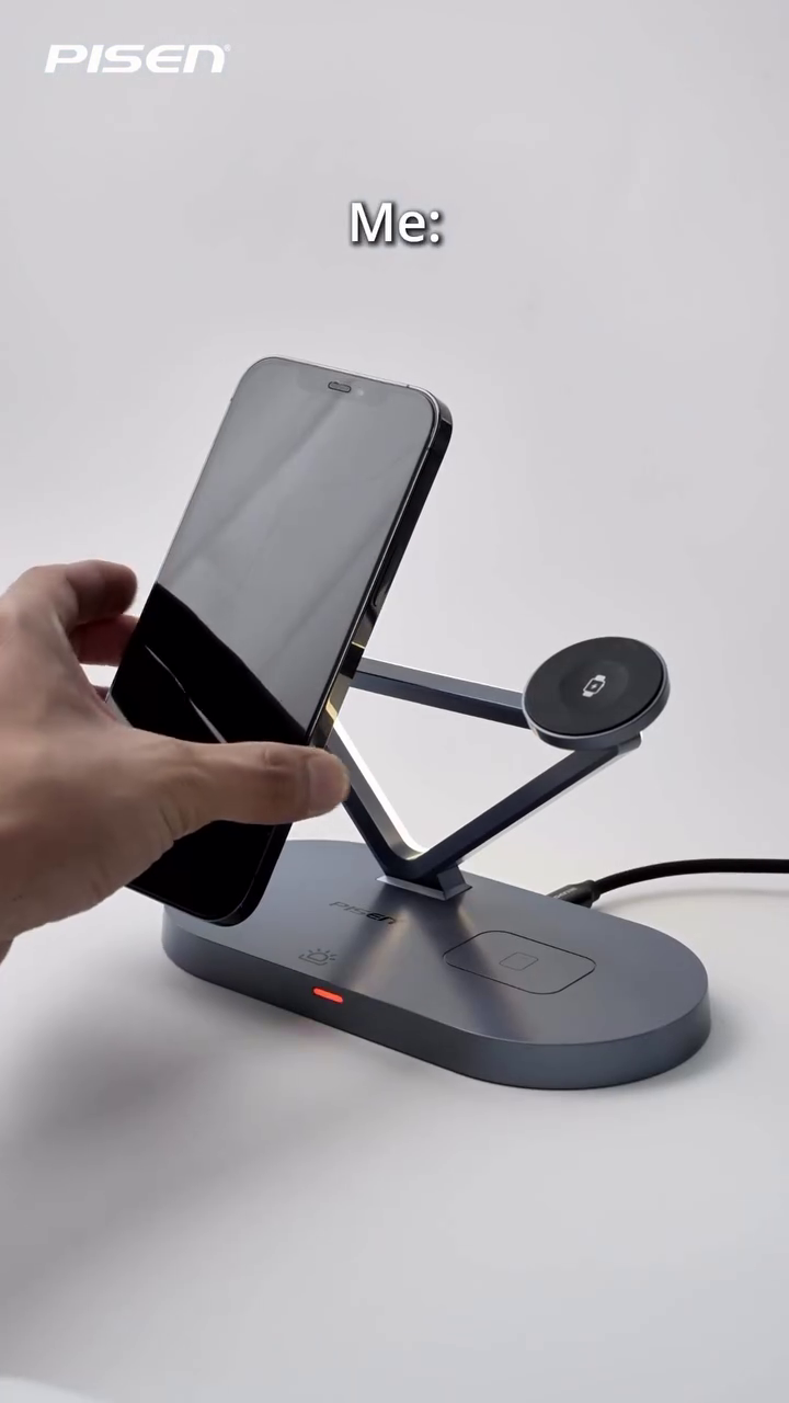 NOCO XGrid XDS3: 3-in-1 Wireless Charging Stand - Charging Station for iPhone, Apple Watch and AirPods - MagSafe Compatible, Qi2 Certified - Includes 45W USB-C Wall Charger and Cable - Image 5