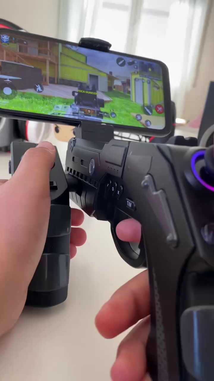 iPega PG-9057 Wireless Bluetooth Instant Game Shooting Gamepad Joypad for Android Smartphone, Android Tablet, Android TV Box and Windows XP 7 8 with Max 6 inch Clamp Holder - Image 8