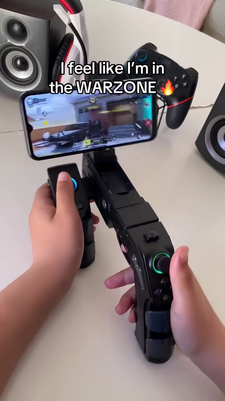 iPega PG-9057 Wireless Bluetooth Instant Game Shooting Gamepad Joypad for Android Smartphone, Android Tablet, Android TV Box and Windows XP 7 8 with Max 6 inch Clamp Holder - Image 4
