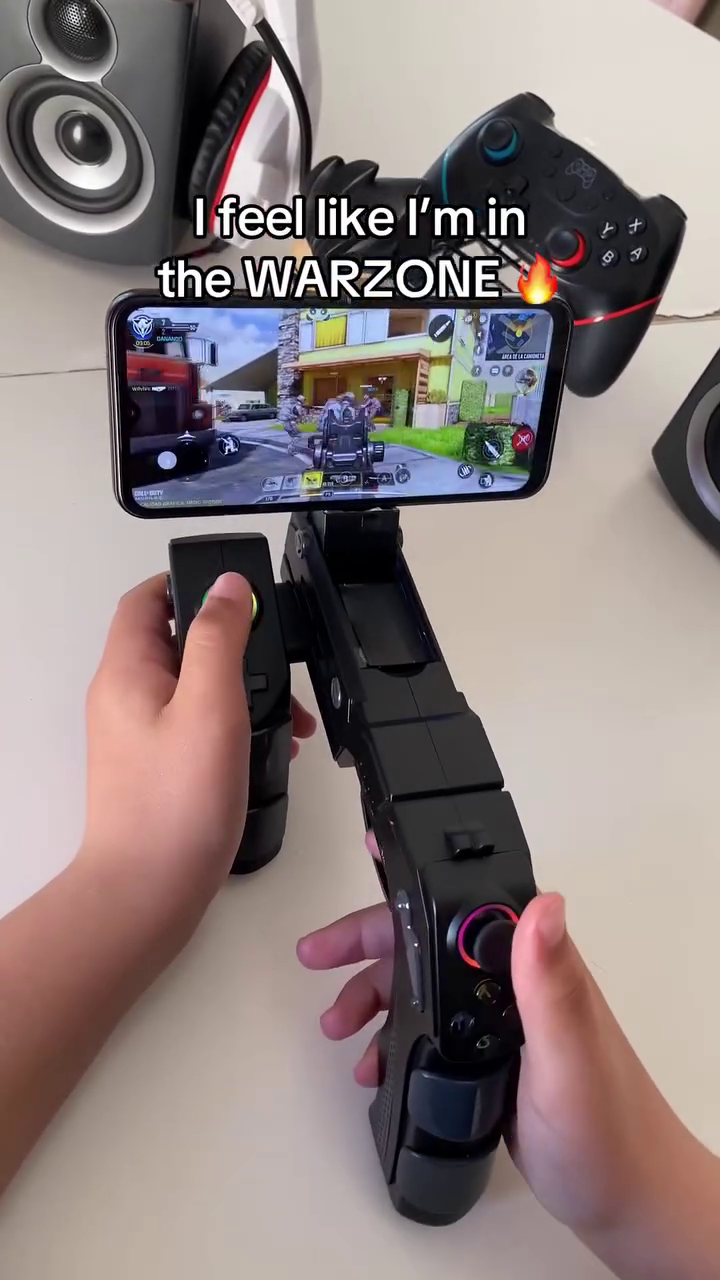 iPega PG-9057 Wireless Bluetooth Instant Game Shooting Gamepad Joypad for Android Smartphone, Android Tablet, Android TV Box and Windows XP 7 8 with Max 6 inch Clamp Holder - Image 3
