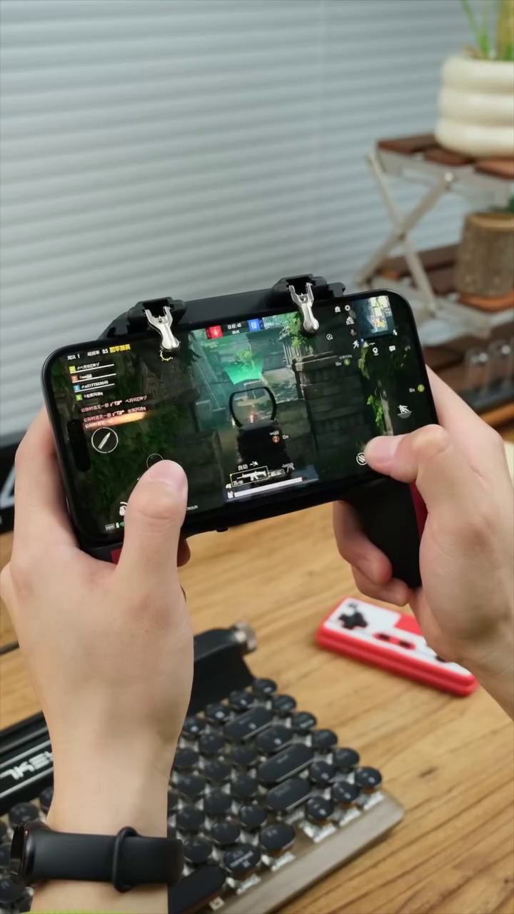 Gadgets Appliances Mobile Game Controller for W11 PUBG Mobile Controller L1R1 Mobile Game Trigger Joystick Wireless Gamepad for 4.7-6.5" iOS Android Phone - Image 3