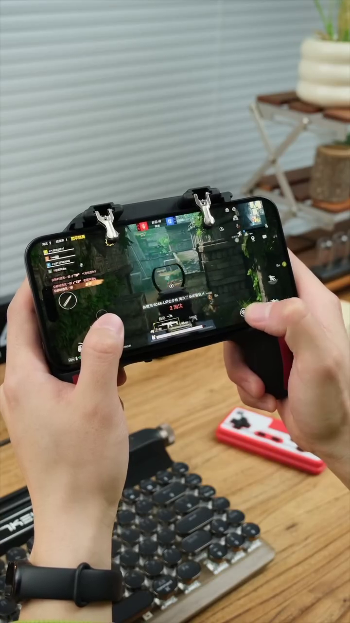Gadgets Appliances Mobile Game Controller for W11 PUBG Mobile Controller L1R1 Mobile Game Trigger Joystick Wireless Gamepad for 4.7-6.5" iOS Android Phone - Image 2