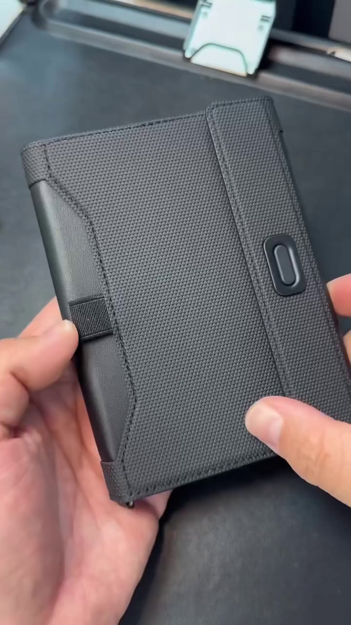 Spigen Leather Passport Card Holder Passport Wallet Travel Documents Organizer Protector Passport Holder Travel Accessories with RFID Blocking Technology SIM Card Pin Included - Black