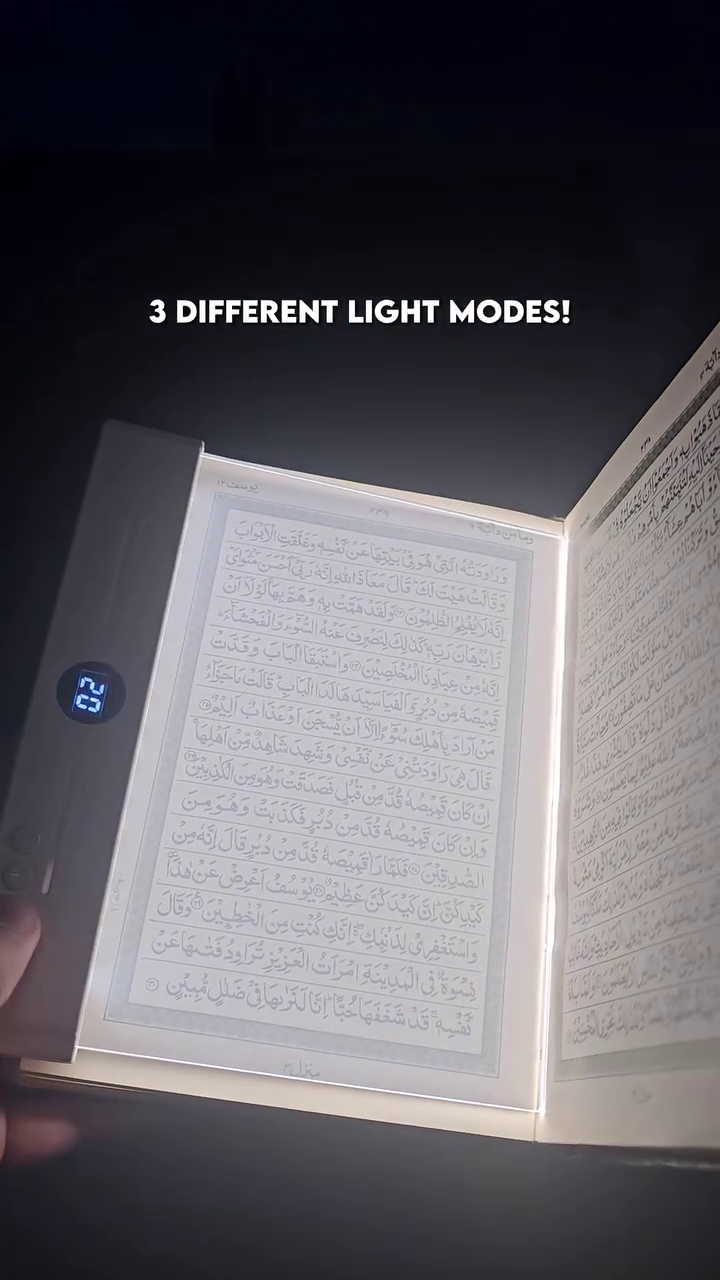 ELEPHANTBOAT® 3-Color LED Book Light for Night Reading, USB Cordless Night Reading Light for Book with LCD Battery Display, Rechargeable Desk Night Lamp - Image 6