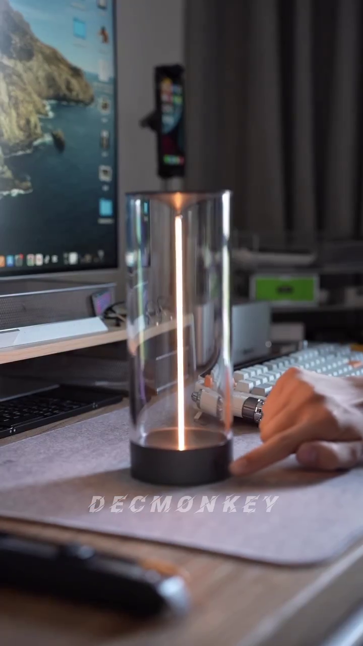 T1 Acrylic Cylinder Night Light – Plastic Base Touch Lamp with Breathing Light Mode USB Rechargeable LED Table Lamp Warm Ambient Bedside Light for Bedroom,Living Room,Home Decor,Study & Gifts - Image 7