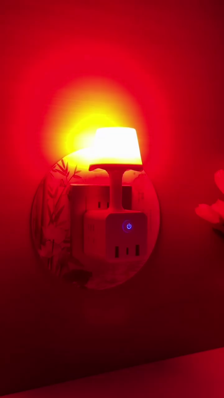Remote Control LED Light Lamp with USB Adapter, Three Plug-in Night Lamp (12 cm, Blue, White, Pink) - Image 5