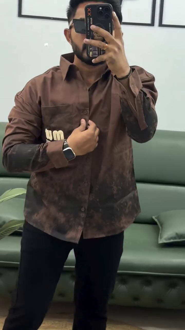 Men Classic Animal Printed Casual Shirt - Image 4