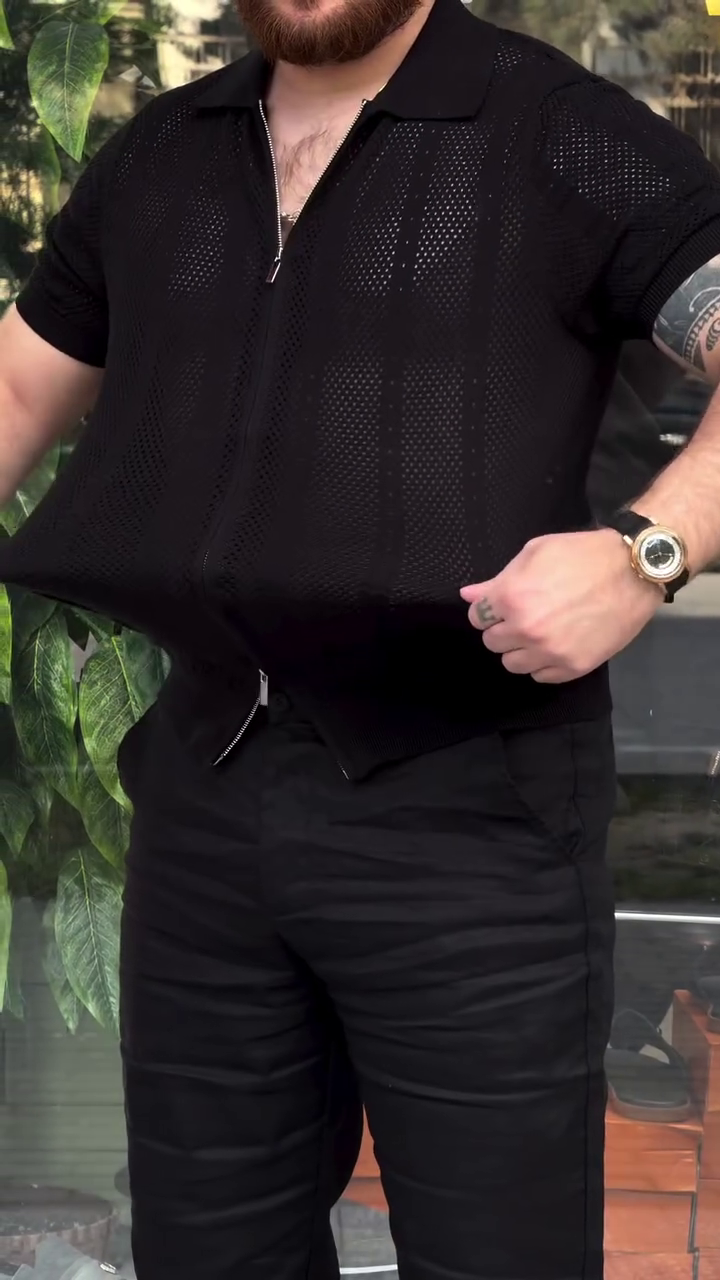 Men Printed Polo Collar T-shirt - Image 7