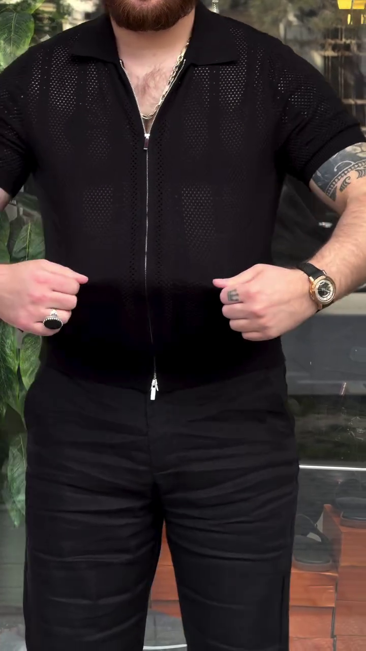 Men Printed Polo Collar T-shirt - Image 5