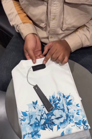 Men Lycro Floral Printed Slim Fit Opaque Shirt