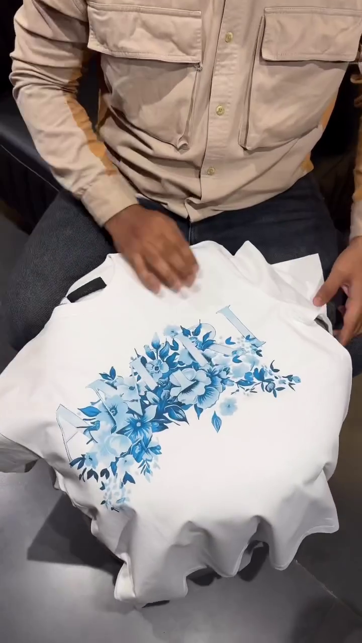 Men Lycro Floral Printed Slim Fit Opaque Shirt - Image 5