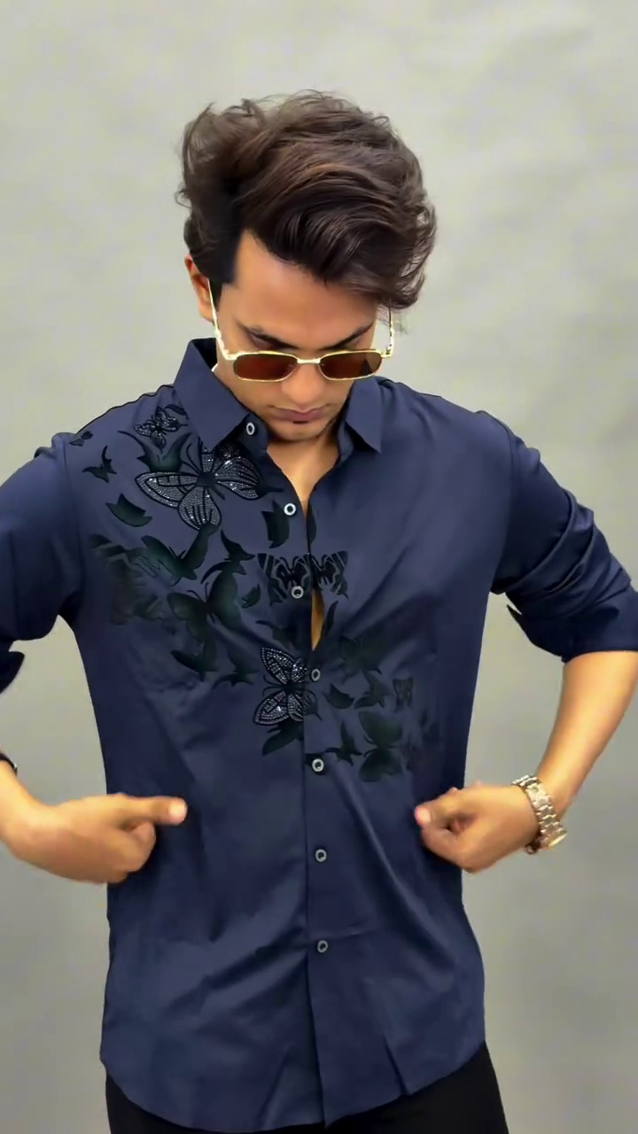 Slim Fit Floral Printed Casual Shirt - Image 11