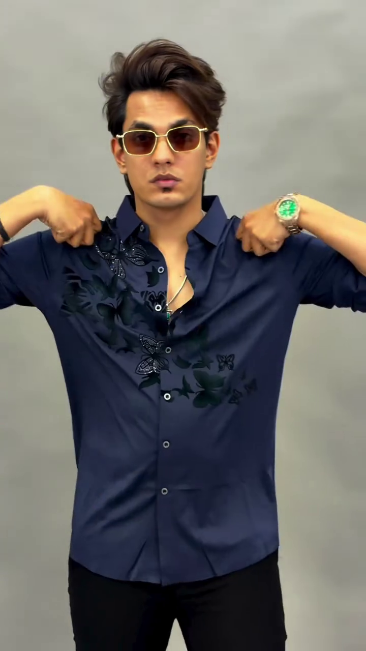 Slim Fit Floral Printed Casual Shirt - Image 10