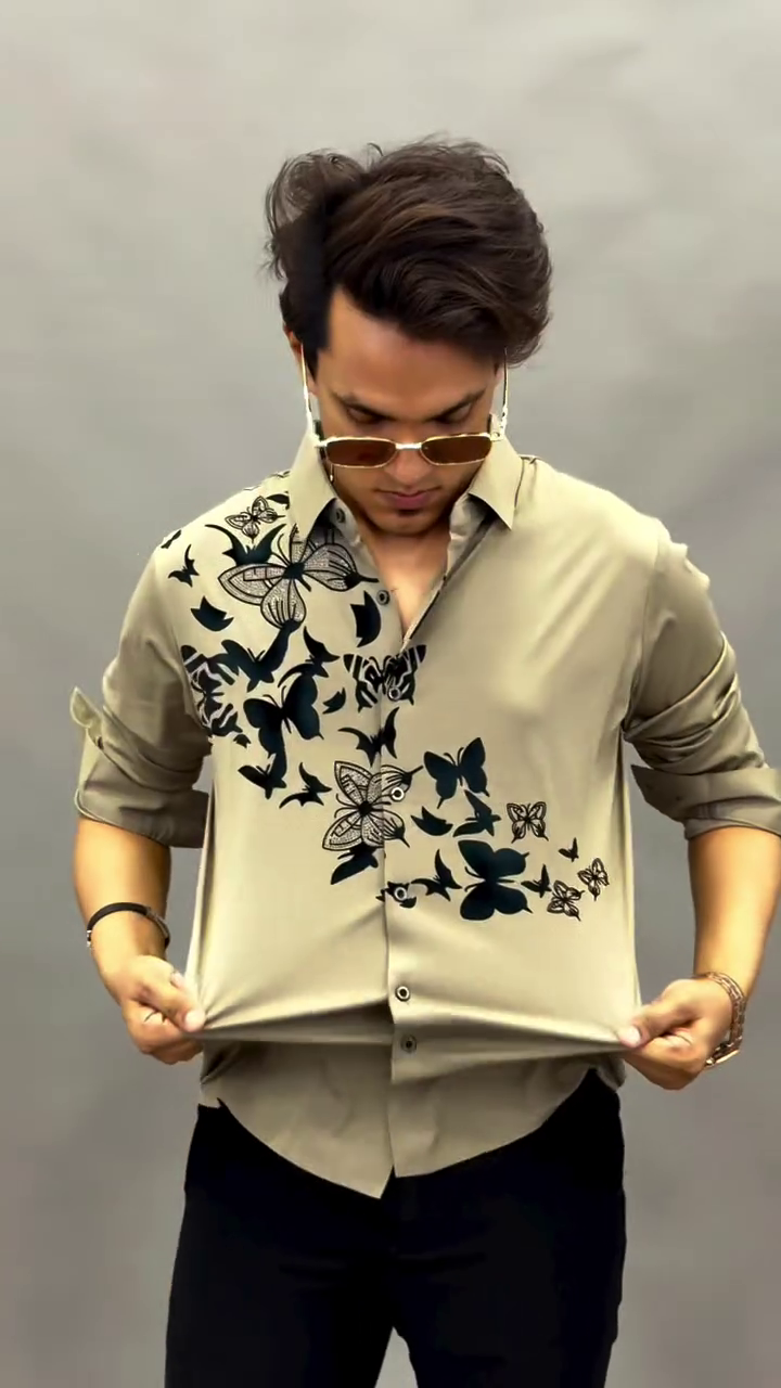 Slim Fit Floral Printed Casual Shirt - Image 9