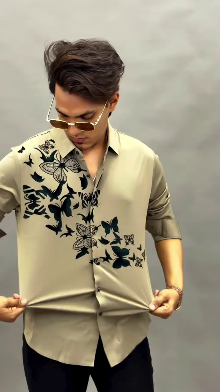 Slim Fit Floral Printed Casual Shirt - Image 8