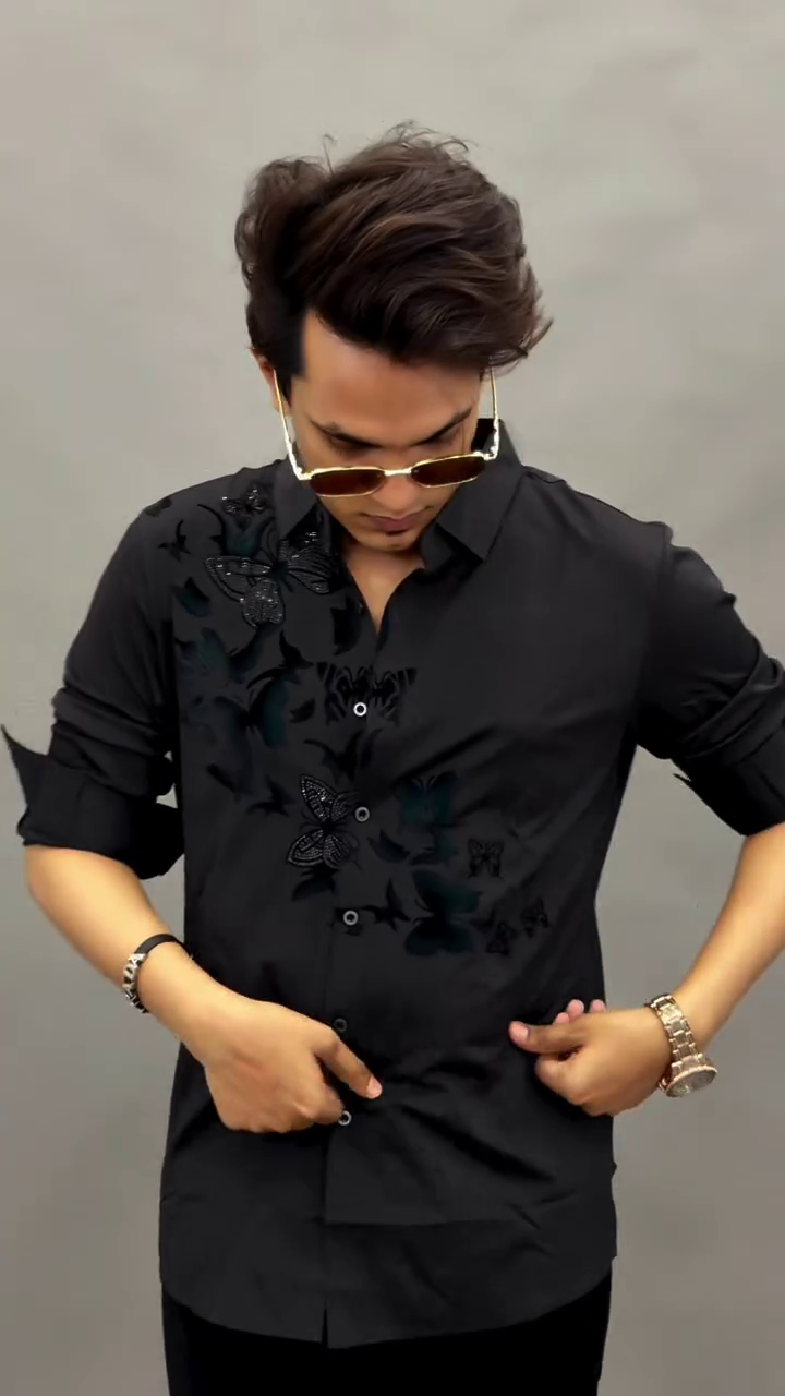 Slim Fit Floral Printed Casual Shirt - Image 7