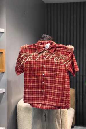 Men Tartan Checks Checked Embellished Shirt