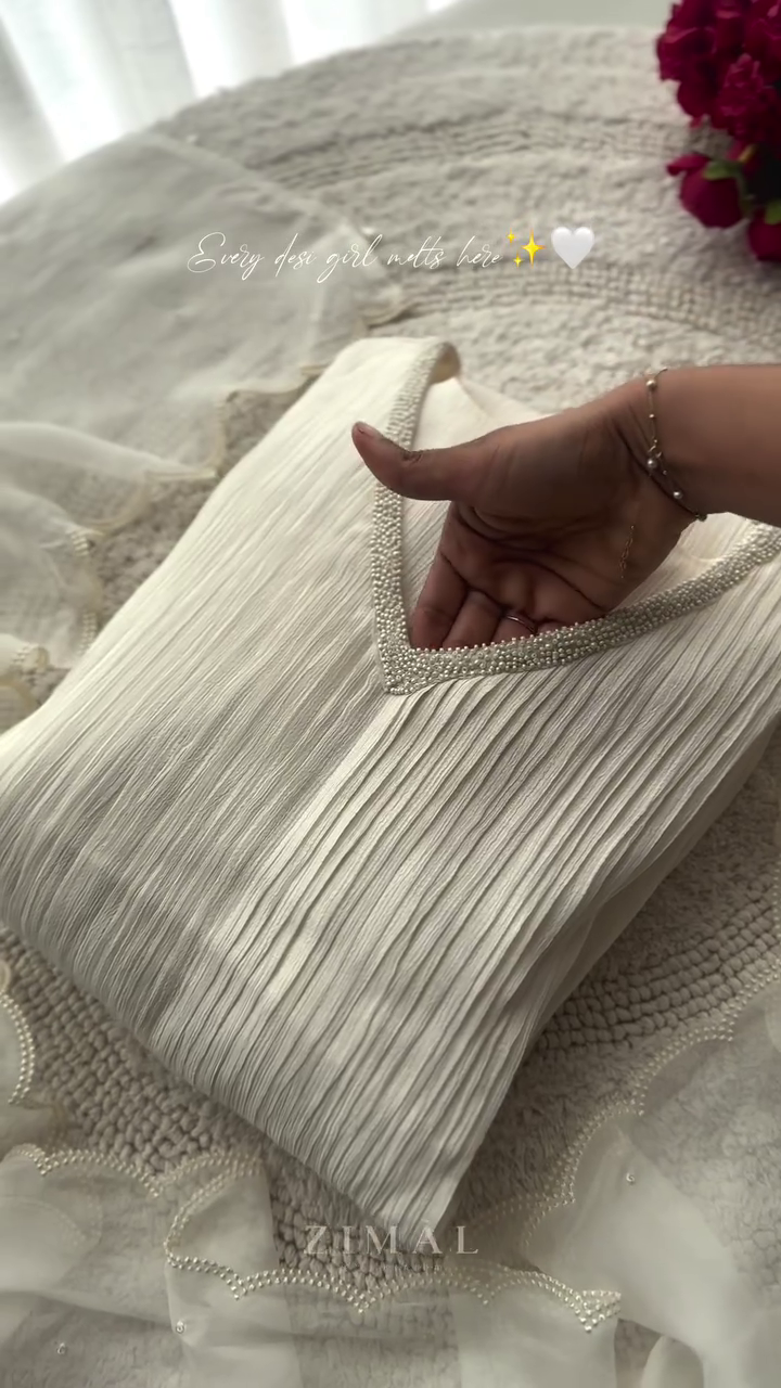 Woven Design V-Neck Pure Cotton Straight Kurta - Image 12