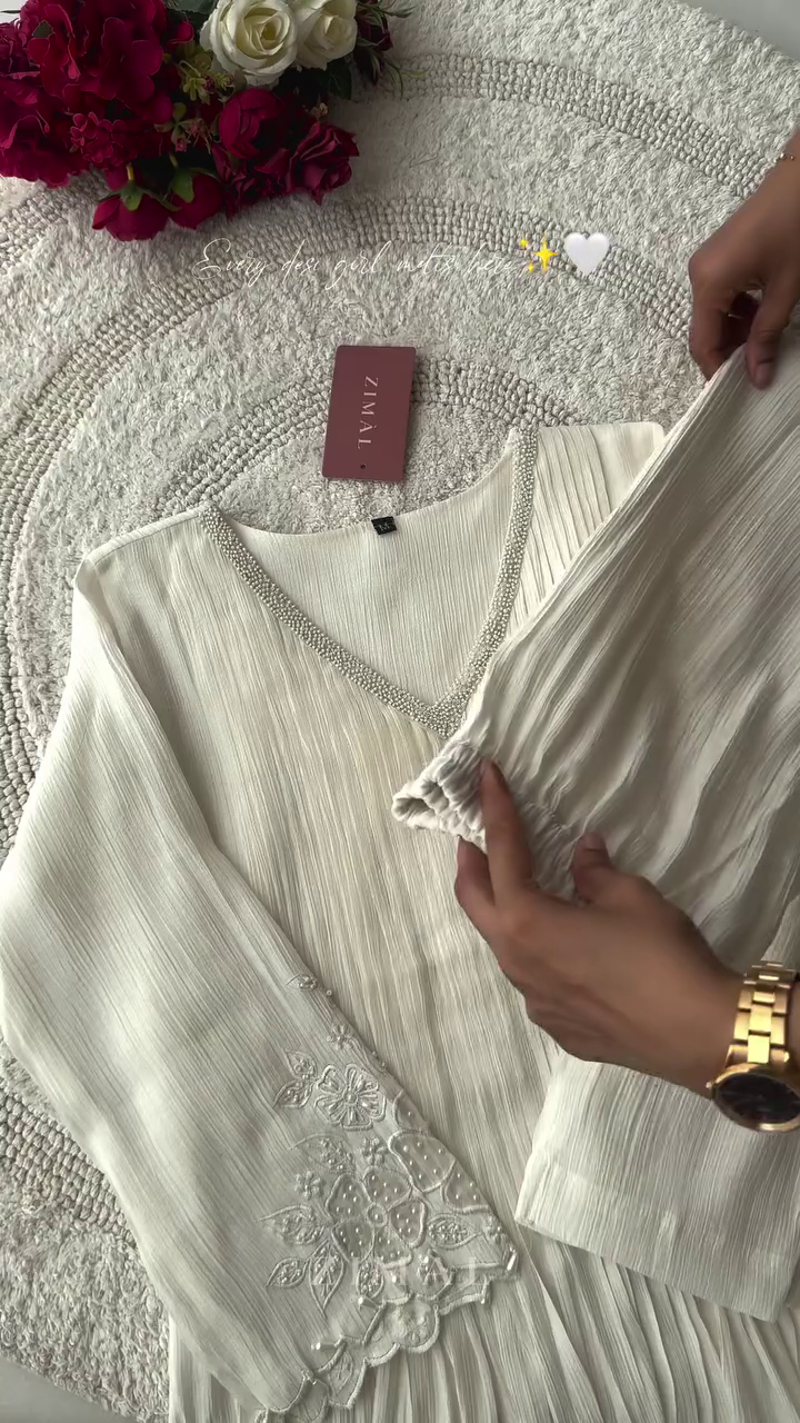 Woven Design V-Neck Pure Cotton Straight Kurta - Image 6