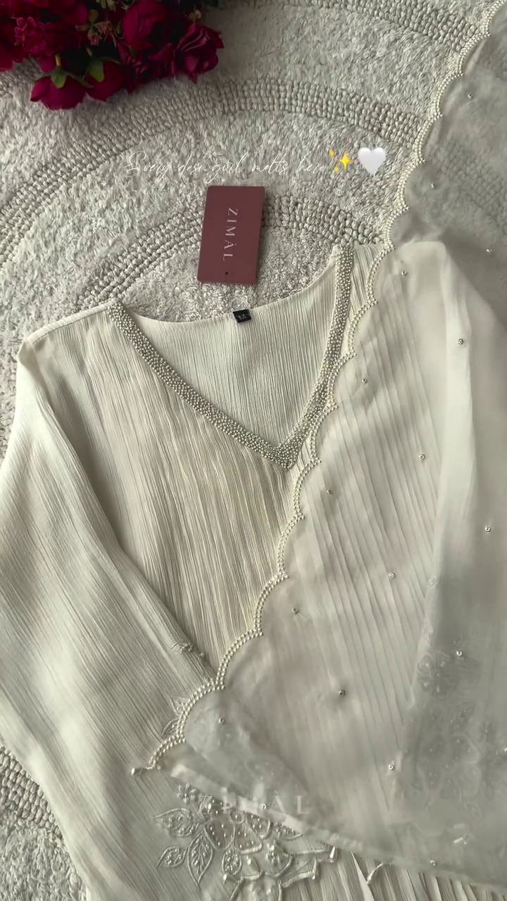 Woven Design V-Neck Pure Cotton Straight Kurta - Image 4