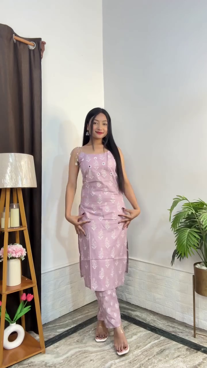 Floral Printed A-Line Kurta With Palazzos And Dupatta - Image 4