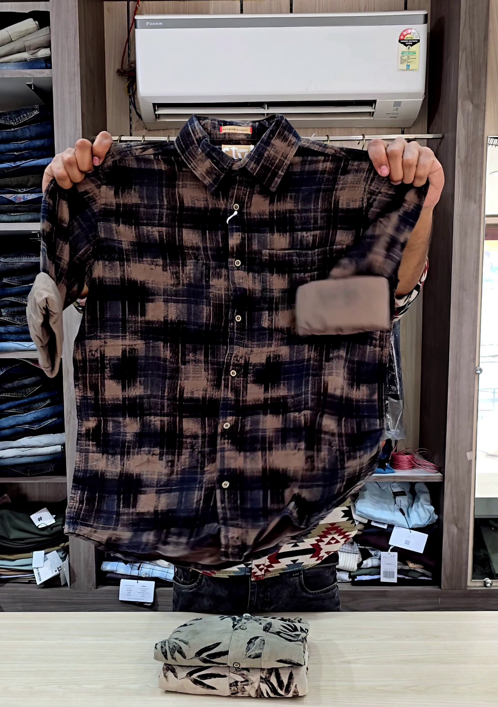 Boxy Fit Tie-Dye Printed Lyocell Shirt for Men - Image 3