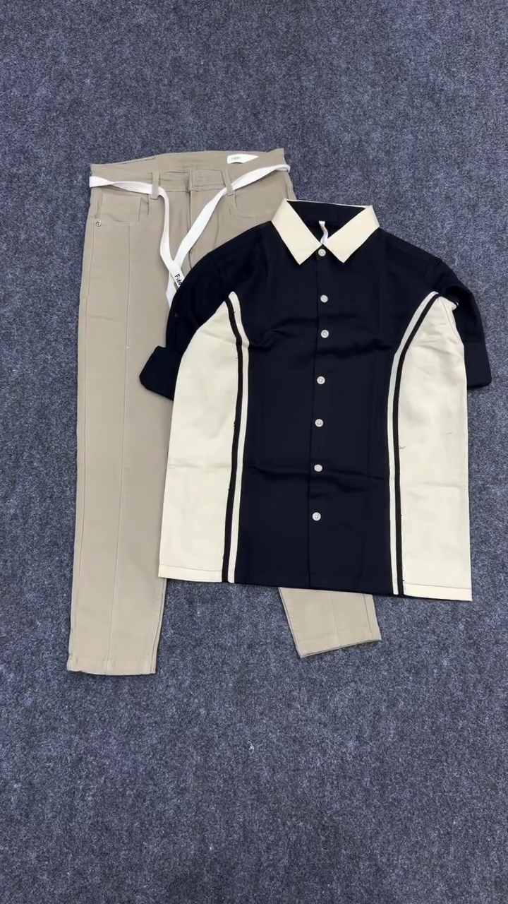 Men Colourblocked Spread Collar Cotton Casual Shirt - Image 3