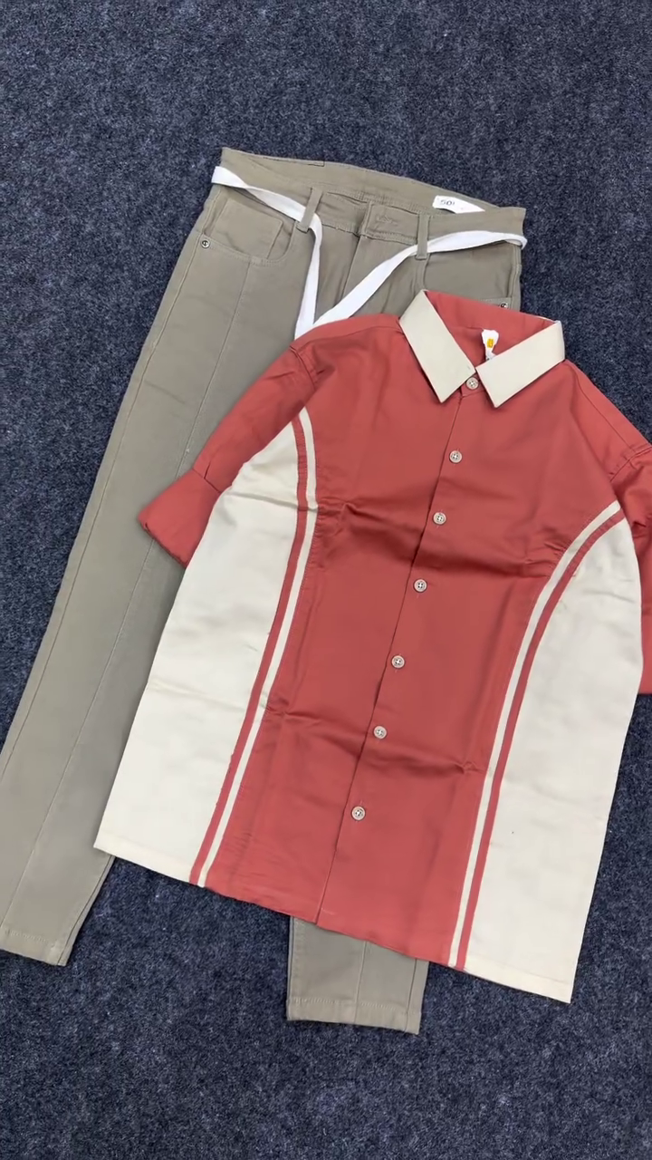 Men Colourblocked Spread Collar Cotton Casual Shirt - Image 2
