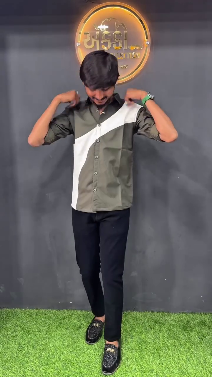 Comfort Slim Fit Spread Collar Cotton Casual Shirt - Image 3
