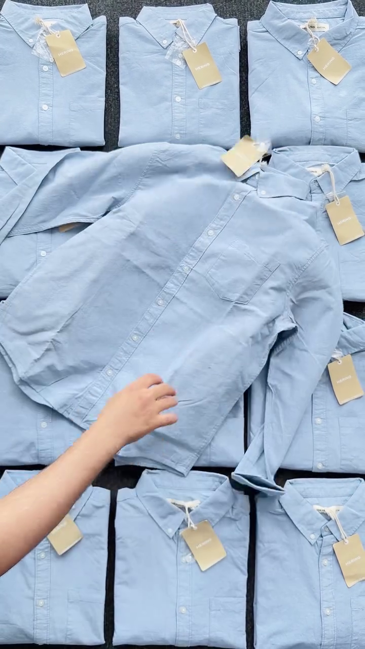 Blue Oxford Button Down Shirts - Image 5