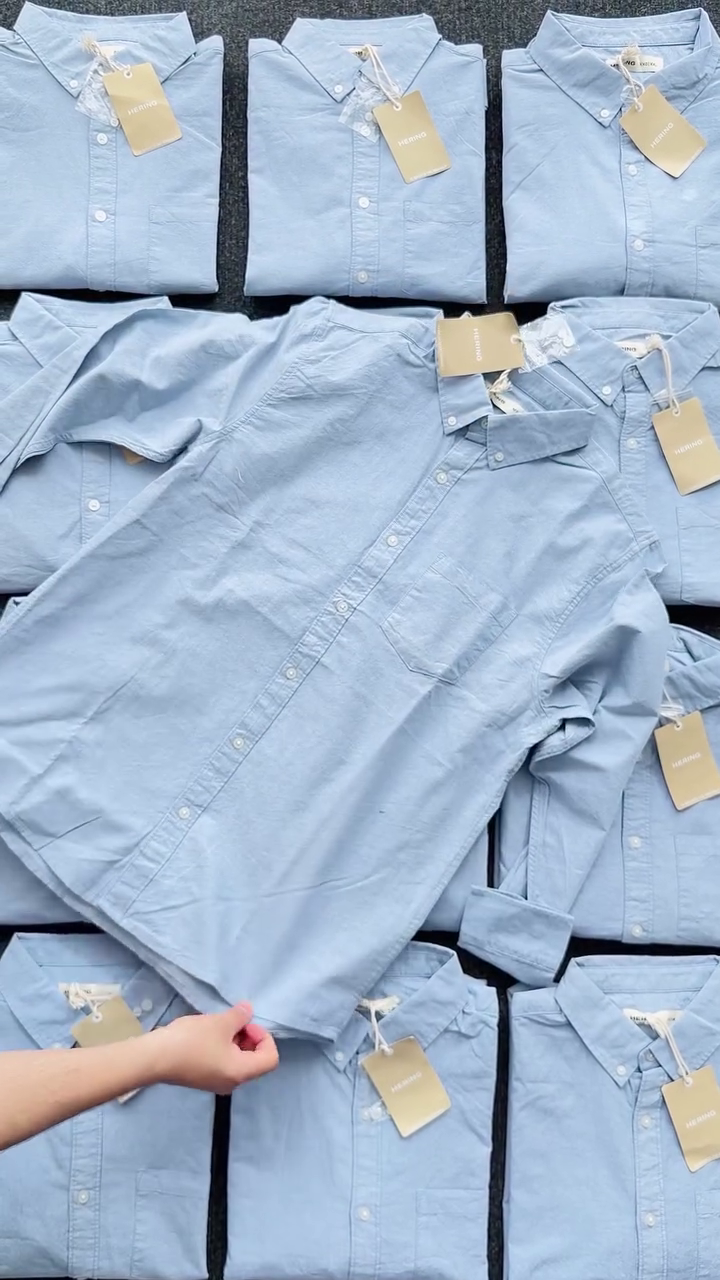 Blue Oxford Button Down Shirts - Image 4