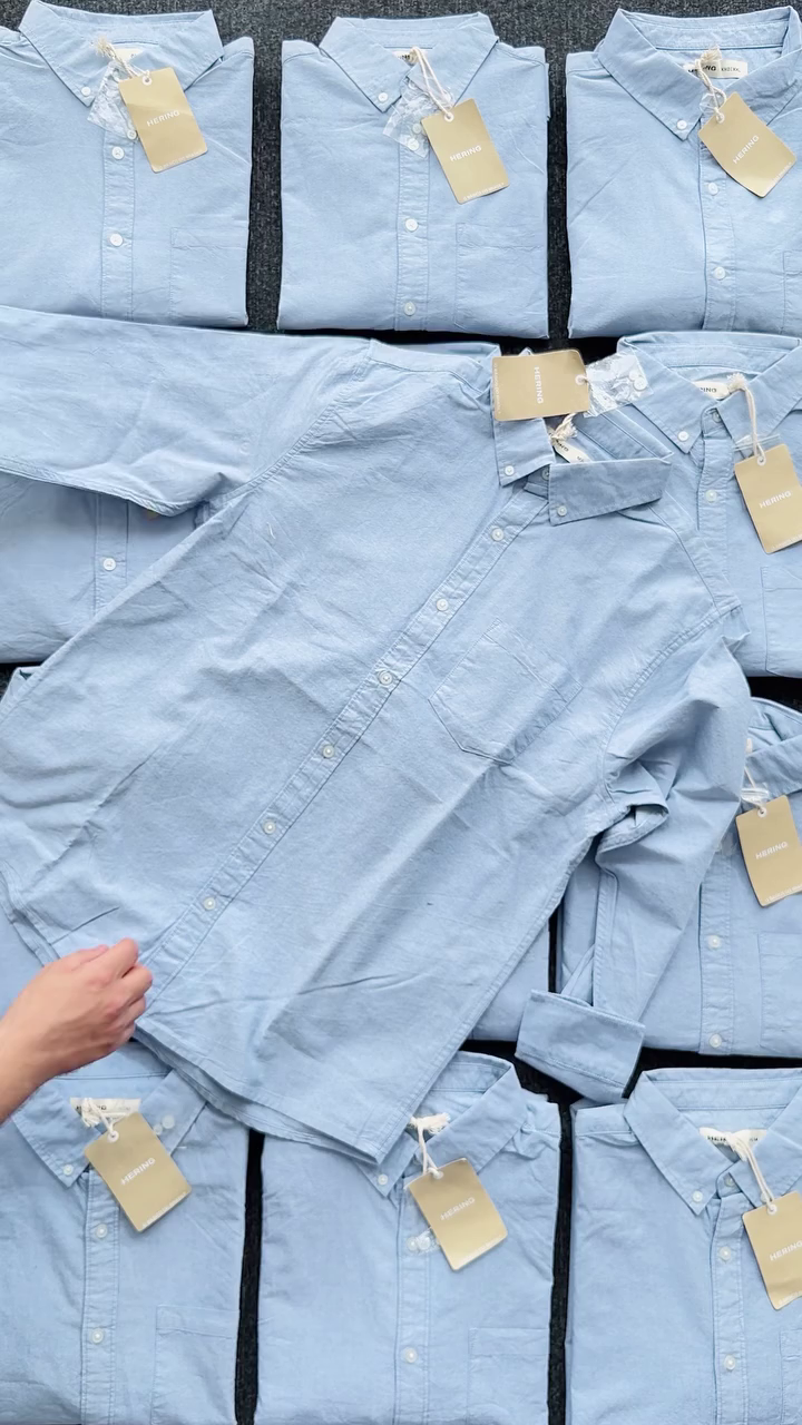 Blue Oxford Button Down Shirts - Image 3