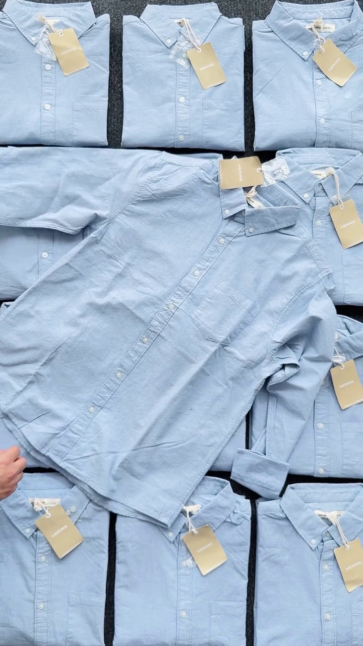 Blue Oxford Button Down Shirts - Image 2