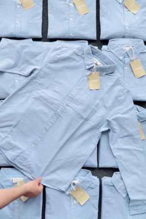 Blue Oxford Button Down Shirts