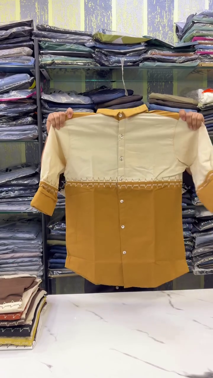 Standard Colourblocked Casual Shirt with Contrast Pockets - Image 8