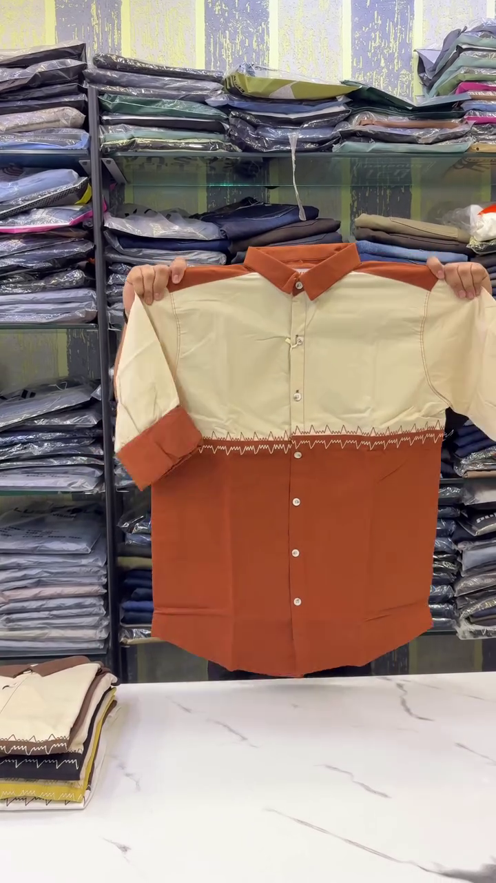 Standard Colourblocked Casual Shirt with Contrast Pockets - Image 6