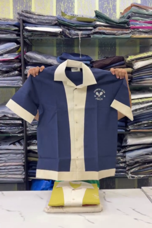 Elite Society Overized Boxy Fit Cuban Collar Cotton Shirt